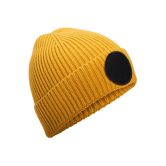 Czapka z łatką CB332R - Mustard & Black