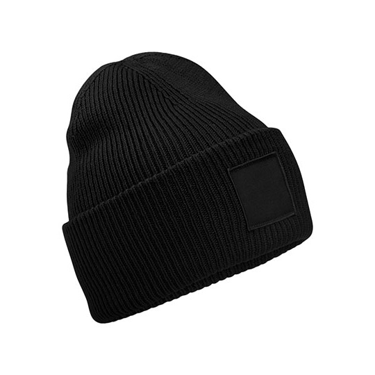 Czapka Prazkowana Poliester z Recyklingu CB336R - Black