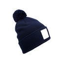Czapka z pomponem Recykling Poliester CB338R - Oxford Navy & White