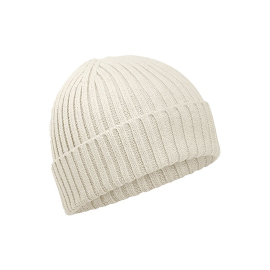 Czapka Dziecieca Bawelna Organiczna Prazkowana CB341B - Almond