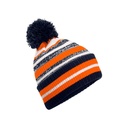 Czapka Zimowa Dzianinowa z Pomponem CB474R - French Navy & Orange