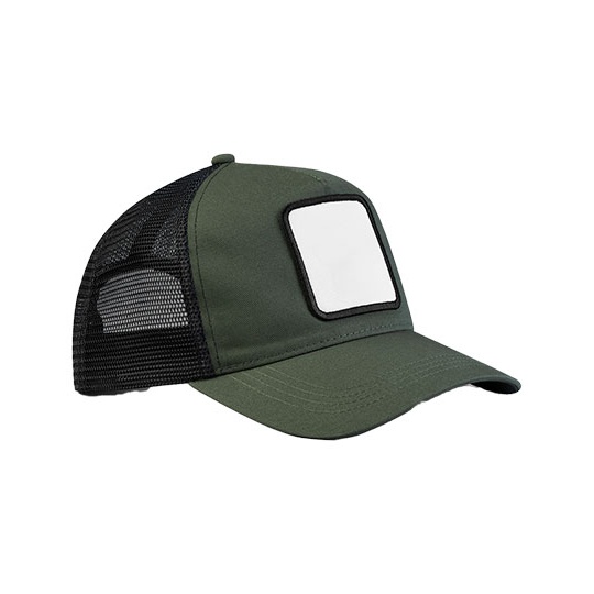 Czapka truckerka 5-panelowa CB636 - Olive Green & Black