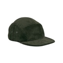 Czapka 5-panelowa Bawelna Organiczna Sztruks CB679 - Forest Night