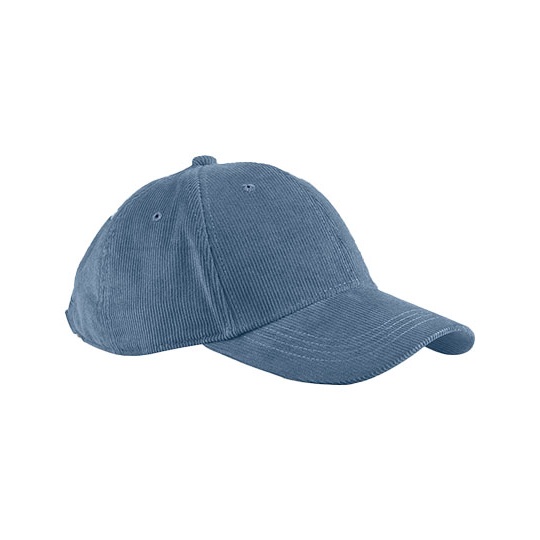 Czapka z bawelnianego sztruksu CB680 - Slate Blue