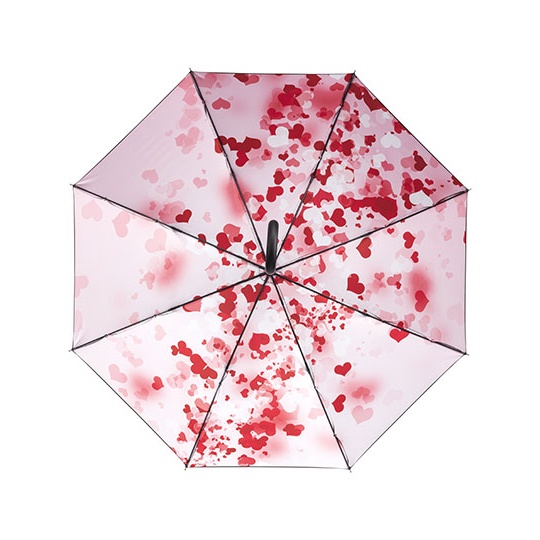 Parasol Automatyczny Ochrona UV FA1193 - Black & Hearts