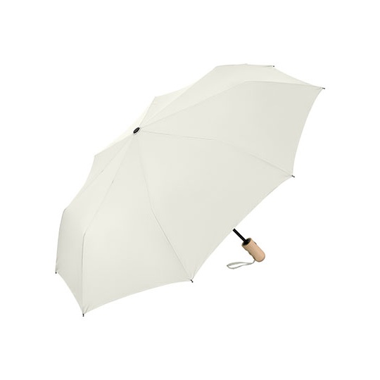 Parasol skladany automatyczny z drewniana raczka FA5514WS - Nature White