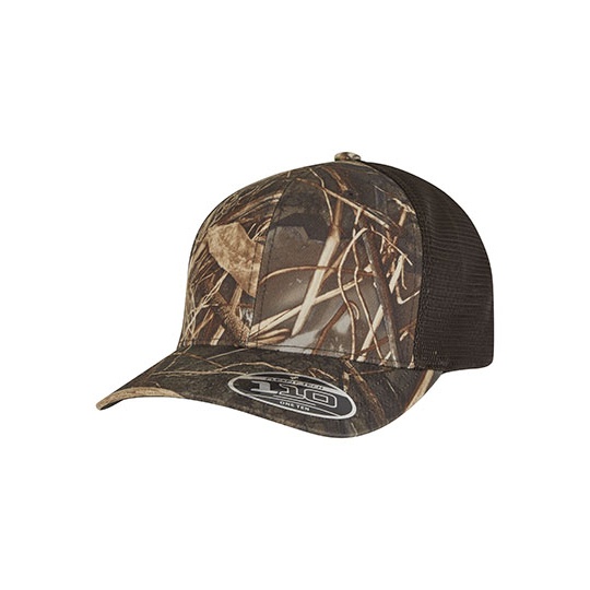 Czapka siatkowa camo z regulacja FX110MRC - Brown