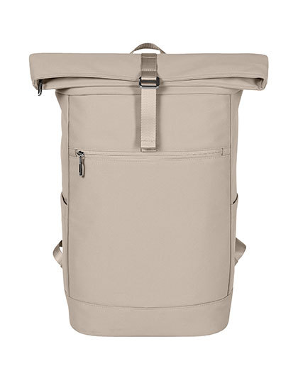 Plecak na Laptopa ze Zwijaną Górą HF18061 - Beige