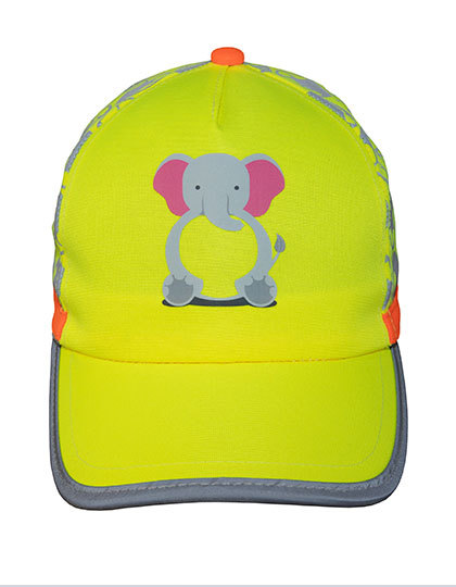 Czapka Baseball Dziecięca Poliester z Nadrukiem KX174 - Elephant Yellow