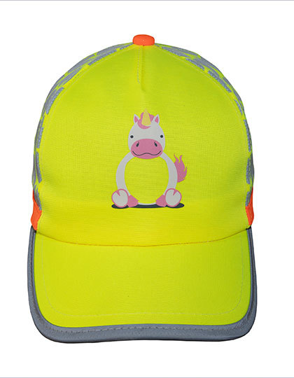 Czapka Baseball Dziecieca Poliester z Nadrukiem KX174 - Unicorn Yellow