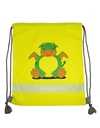 Worek Gimnastyczny Dzieciecy Poliester z Nadrukiem Odblaskowy KX175 - Dragon Yellow