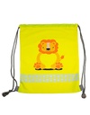 Worek Gimnastyczny Dzieciecy Poliester z Nadrukiem Odblaskowy KX175 - Lion Yellow