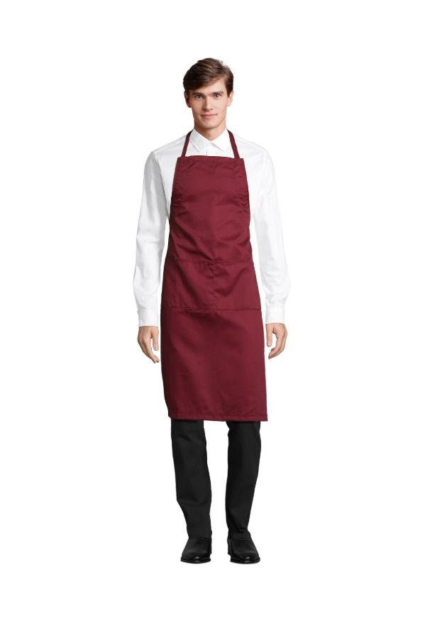 Fartuch Kuchenny Poliester Bawelna L04341 - Burgundy