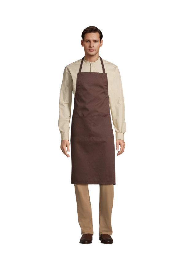 Fartuch Kuchenny Poliester Bawełna L04341 - Chocolate