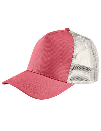 Czapka pieciopanelowa L04451 - Folk Pink & Off White