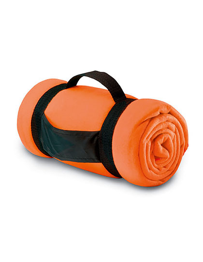 Koc polarowy z nylonowym uchwytem LC04342 - Bright Orange