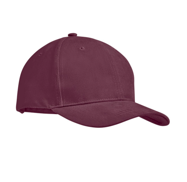 Czapka 6-panelowa Bawelniana LC04343 - Burgundy