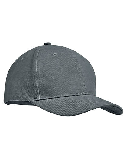 Czapka 6-panelowa Bawełniana LC04343 - Dark Grey (Solid)