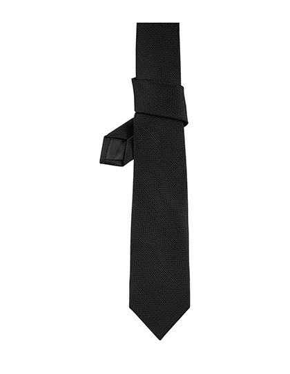 Krawat zakardowy gladki NB3203 - Deep Black