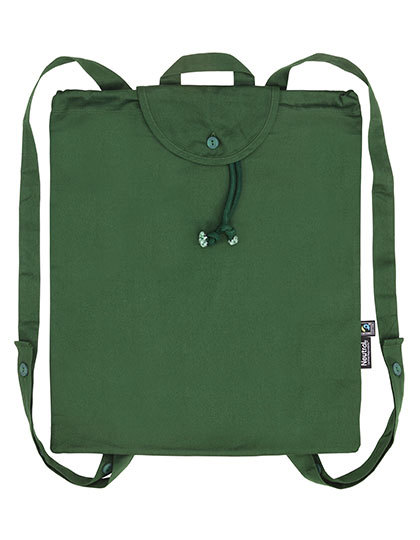 Plecak Lekki Bawelna Diagonalna NE90070 - Bottle Green