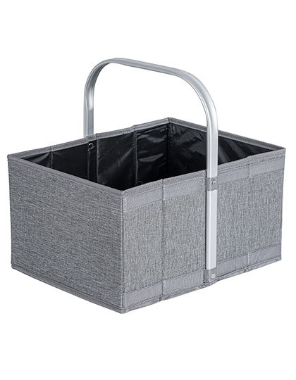 Skladany koszyk z uchwytem NT812 - Grey Melange