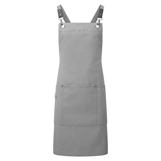 Fartuch Roboczy Plocienny Poliester Recykling PW182 - Dark Grey (ca. Pantone 425C)