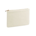 Kosmetyczka z tłoczonego twillu QD630 - Natural