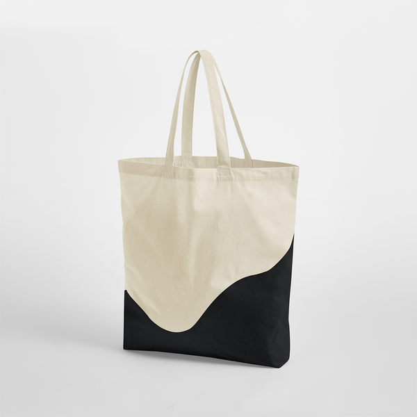 Torba bawełniana maxi WM235 - Natural & Black