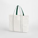 Torba Duza Bawelna Recykling Poliester WM952 - Soft White & Bottle Green