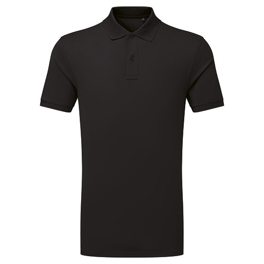 Męskie Polo z Tkaniny Piqué AQ001 - Black