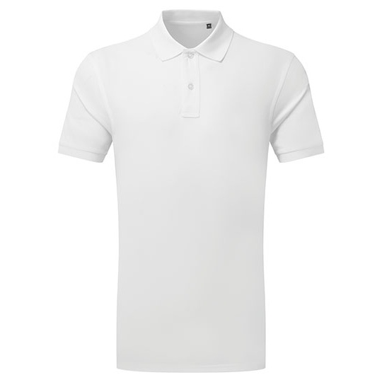 Męskie Polo z Poliestru AQ001 - White