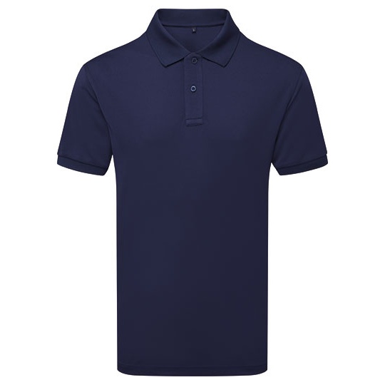 Koszulka Polo Meska Techniczna Odprowadzajaca Wilgoc AQ002 - Navy