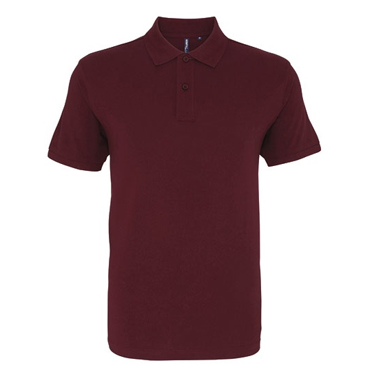Męskie klasyczne polo AQ010 - Burgundy