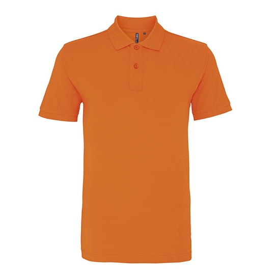 Polo Meskie Klasyczne Bawelniane Pika AQ010 - Orange