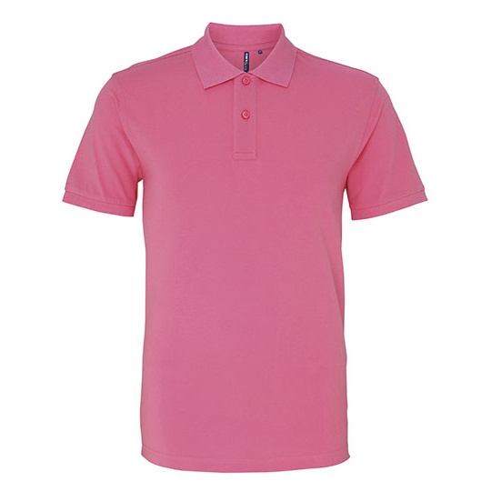 Polo Meskie Klasyczne Bawelniane Pika AQ010 - Pink Carnation