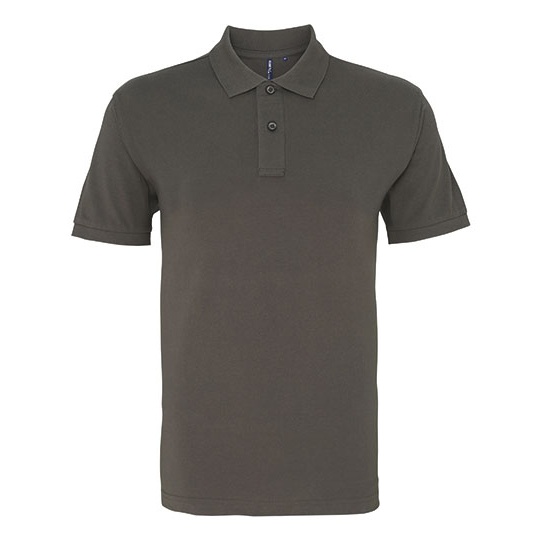 Polo Meskie Klasyczne Bawelniane Pika AQ010 - Slate