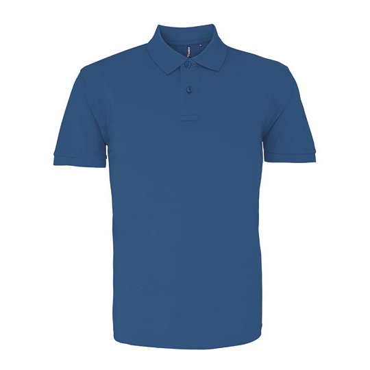 Polo Meskie Klasyczne Bawelniane Pika AQ010 - Peacock