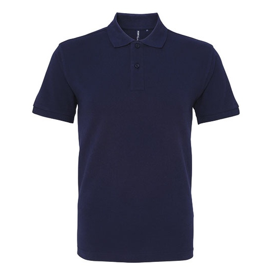 Polo Męskie Klasyczne Bawełniane Pika AQ010 - Navy