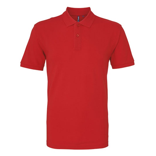 Polo Meskie Klasyczne Bawelniane Pika AQ010 - Red