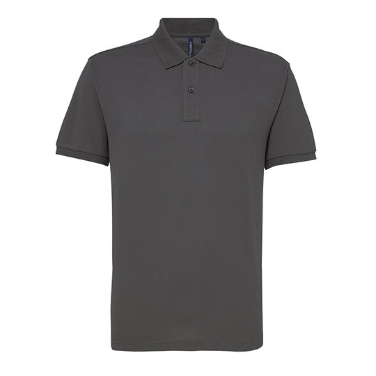 Polo Męskie Odprowadzające Wilgoć AQ015 - Charcoal