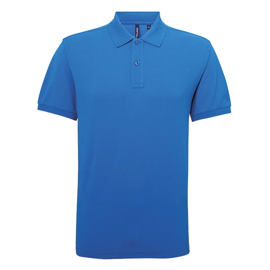 Polo Męskie Odprowadzające Wilgoć AQ015 - Sapphire