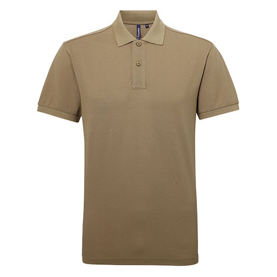 Polo Meskie Odprowadzajace Wilgoc AQ015 - Khaki