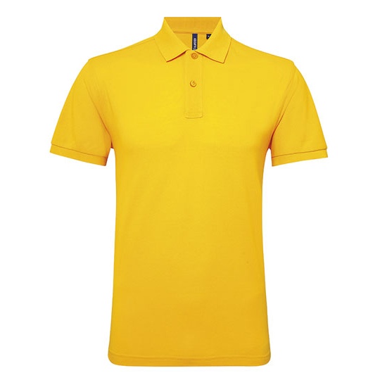 Polo Męskie Odprowadzające Wilgoć AQ015 - Sunflower