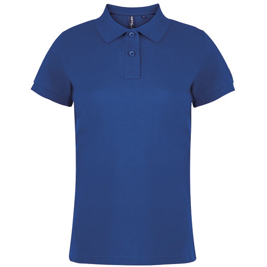 Polo Damskie Dopasowane Bawelniane AQ020 - Royal