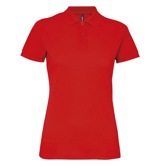 Koszulka Polo Damska Odprowadzajaca Wilgoc AQ025 - Red