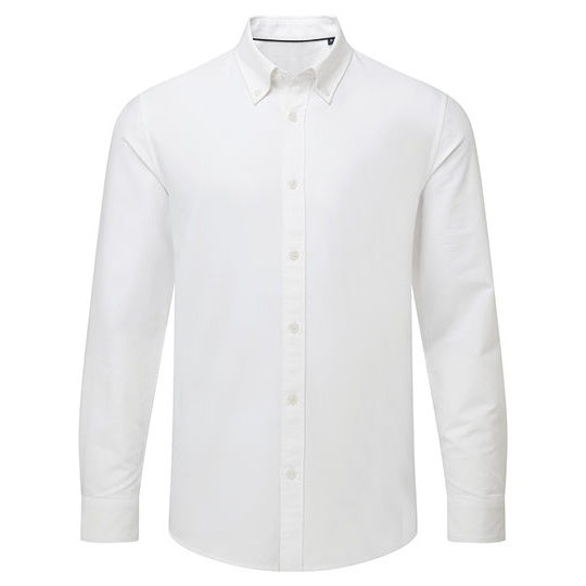 Koszula Meska Nowoczesny Kroj Oxford AQ039 - White