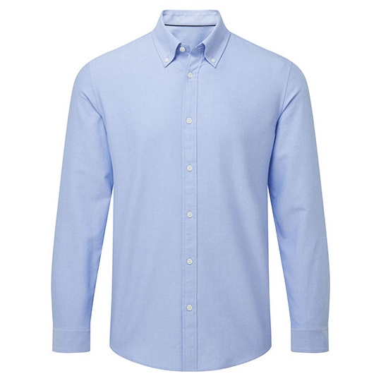 Koszula Meska Nowoczesny Kroj Oxford AQ039 - Light Blue