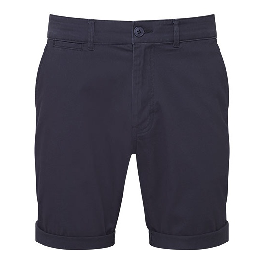 Szorty chino lekkie męskie AQ058 - Navy