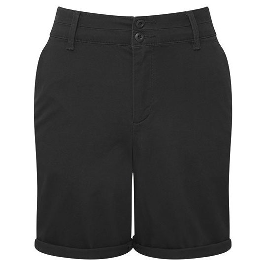 Damskie lekkie szorty chino AQ068 - Black