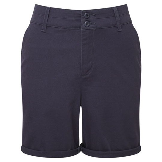 Damskie lekkie szorty chino AQ068 - Navy